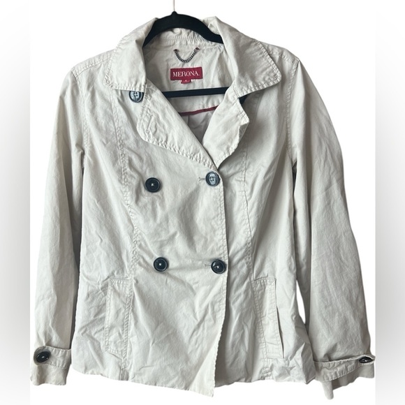 Merona Jackets & Blazers - Women’s Merona Lightweight Tan Jacket cotton